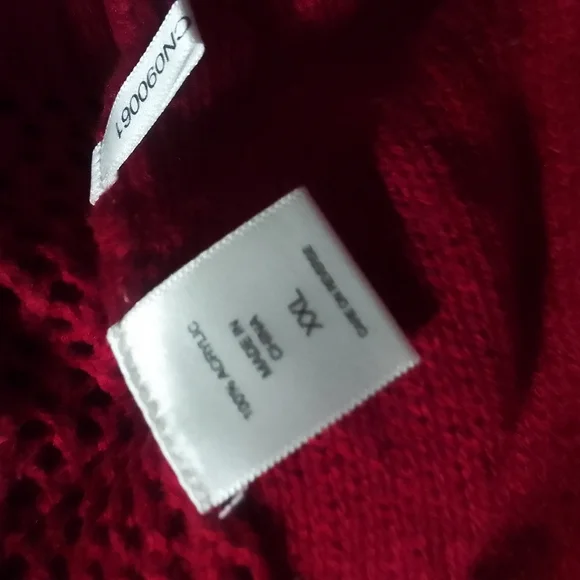 New York & Company Vibrant Red Cowl Neck Sweater - Picture 10 of 10